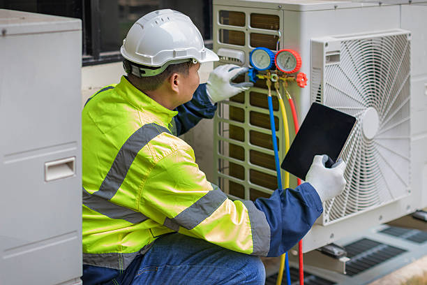 Professional Air Conditioning Repair technician working in Nuevo, CA
